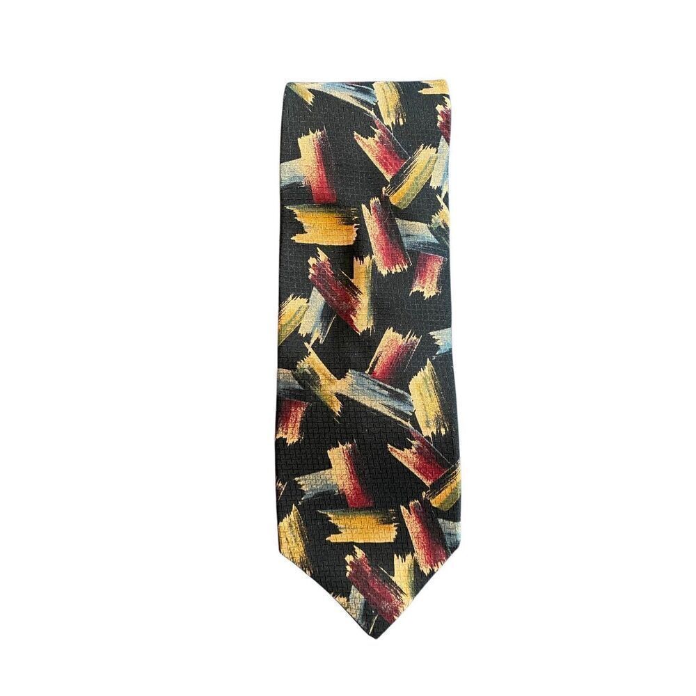 Ferrell Reed vintage men’s abstract 100% silk tie 57